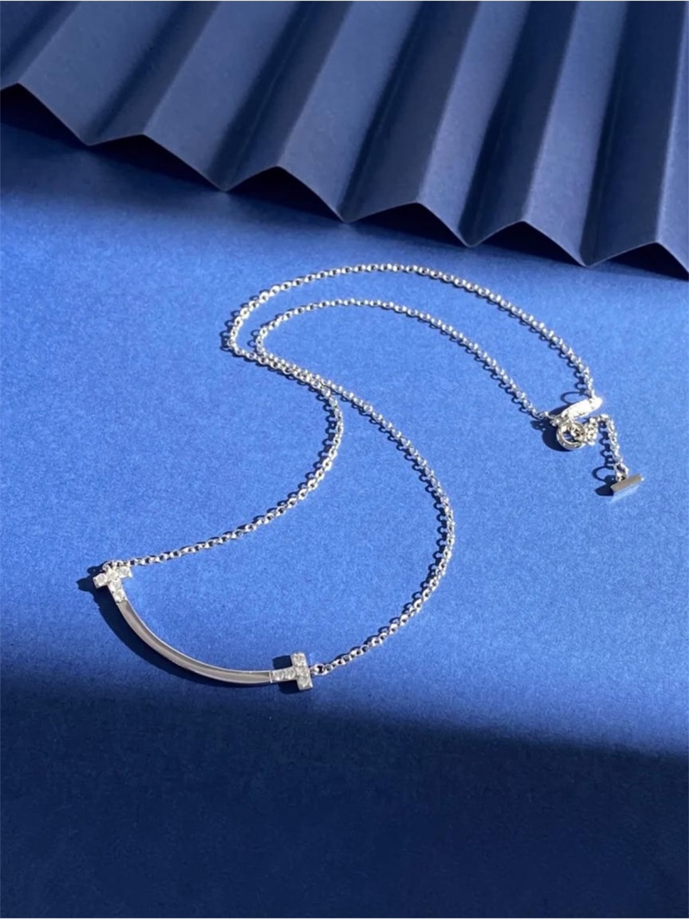 Curved Bar Necklace NWT 24KT Gold Plated Brass
